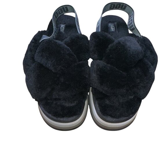 UGG | Disco Knot Sandal | Black | Womens 9 - Picture 3 of 6